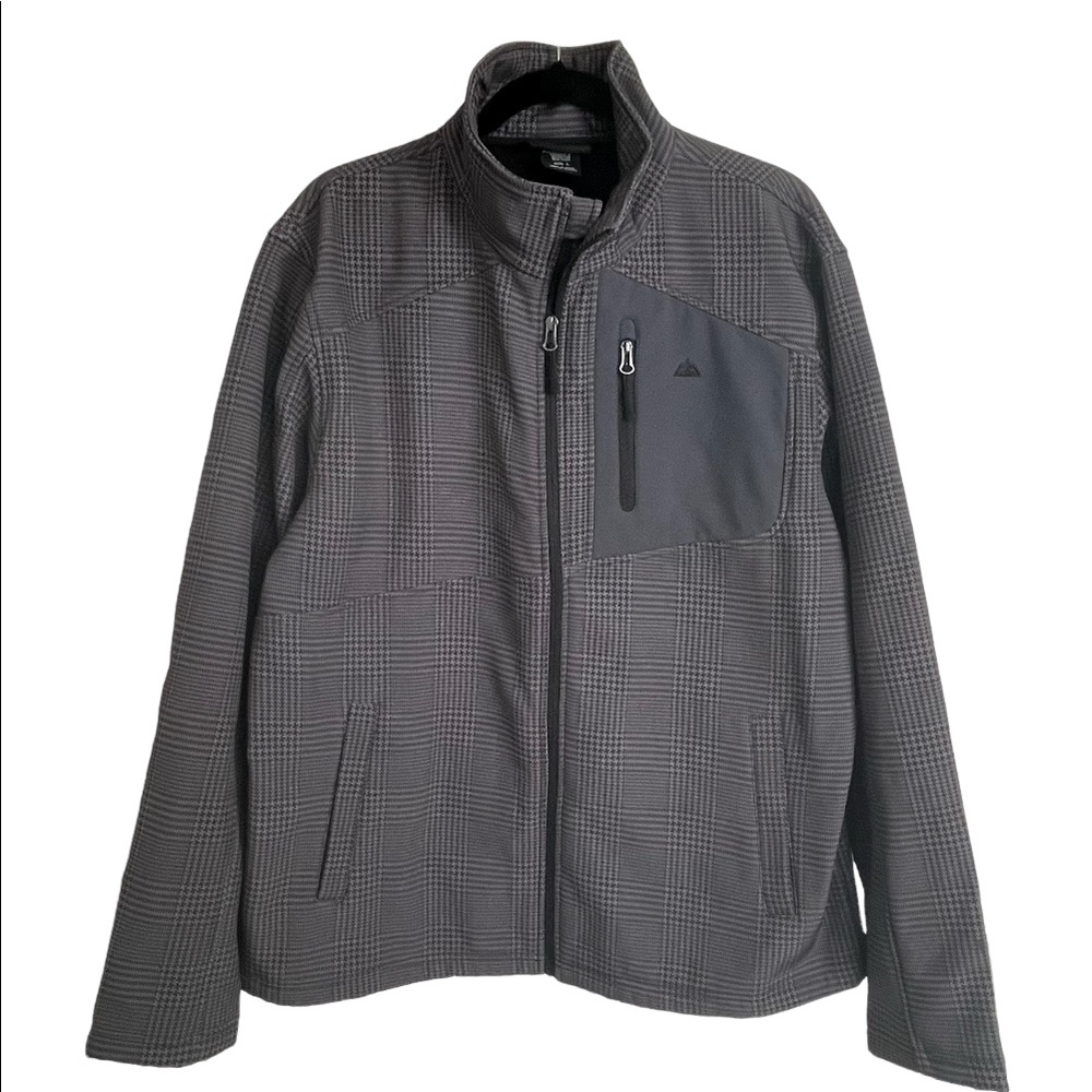 SNOZU Performance Mens Jacket Large Full Zip Wind Stopper Mock Neck Dark…